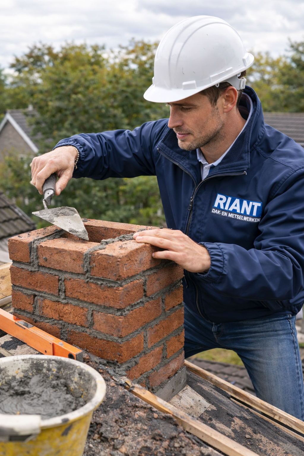Metselwerk schoorsteen